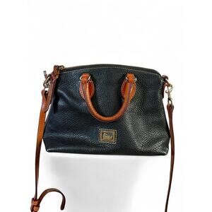 SOLDVtg Dooney & Bourke Black Leather Two Way Bag